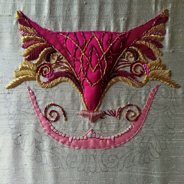 Bespoke cat embroidery 12