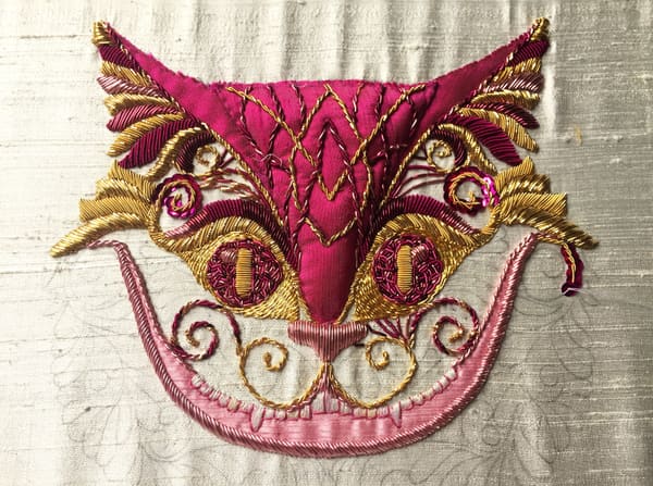 Bespoke cat embroidery 13