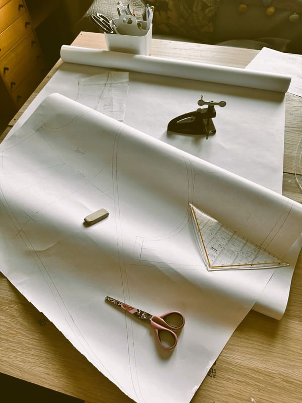 Draft Pattern & Calico 1