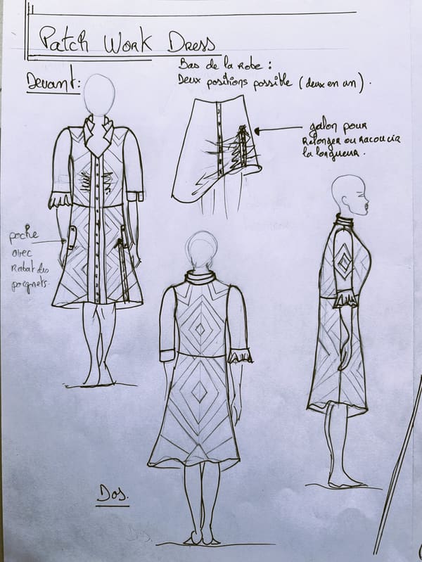 Draft Pattern & Calico 3