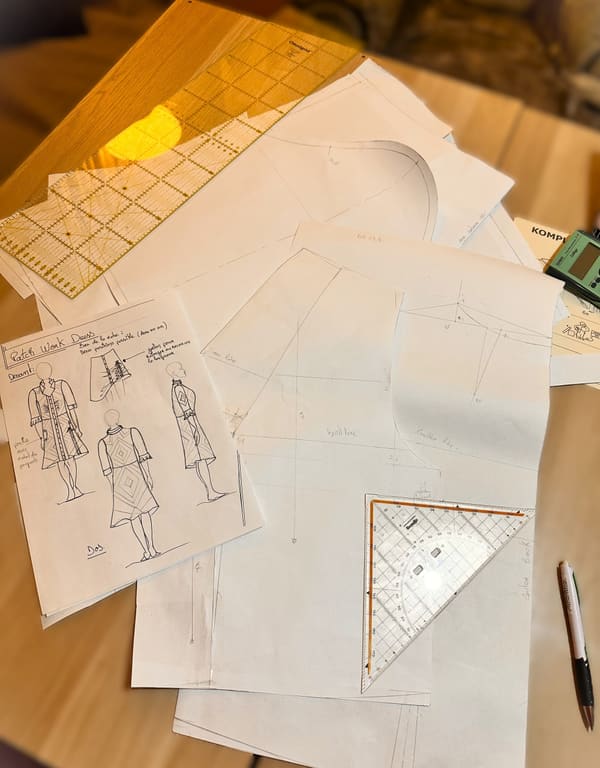Draft Pattern & Calico 5