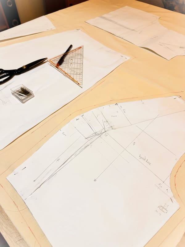 Draft Pattern & Calico 6